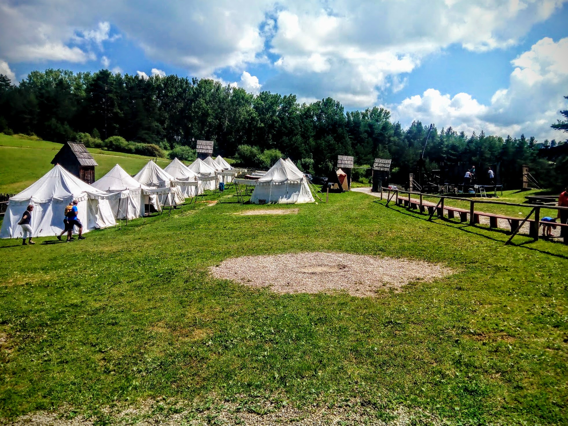 Medieval camp under the Stará Ľubovňa castle